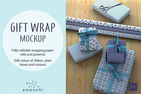 Download Gift Wrapping Mock-Up Scene Creator